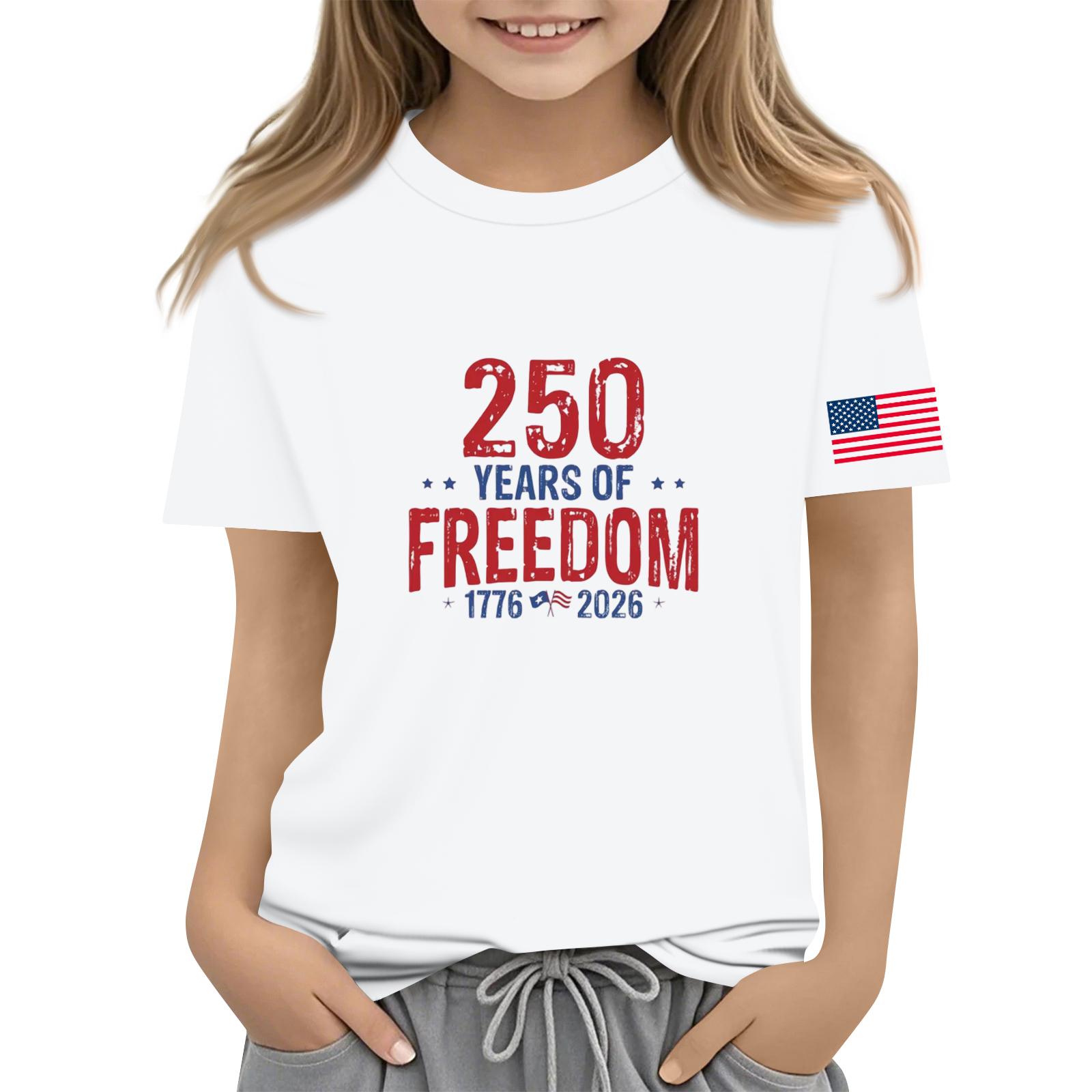 

Children s Casual Short-Round Neck Fashionable T-shirt Top 160 білий
