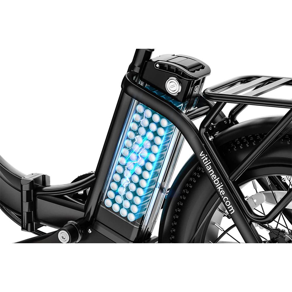 Electric Bicycle Foldable Vitilan 20" 750W Motor City Ebike 48V 13AH Max Range 60Km 7 Speed Top Speed 45Km/h U3