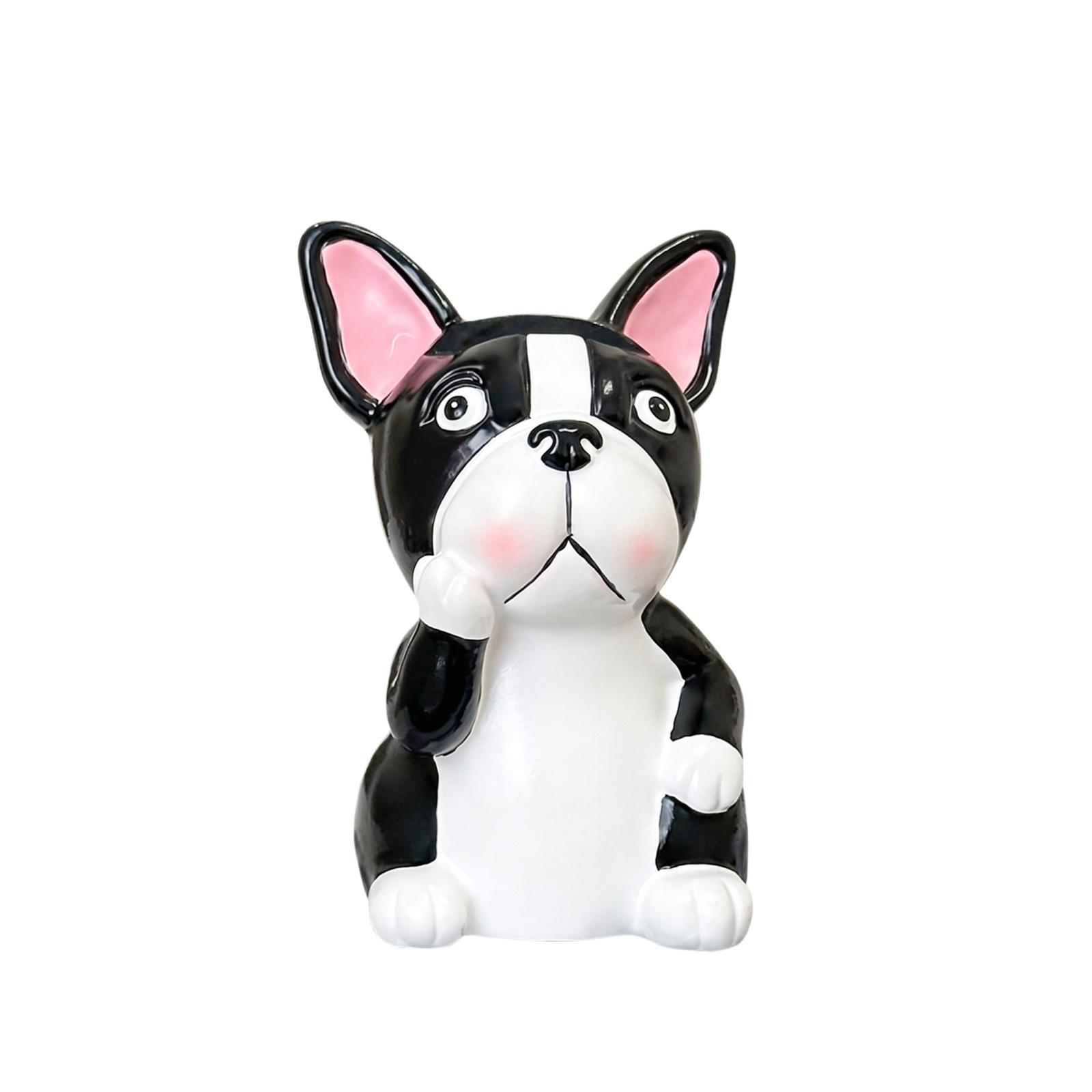

Fashionable Home Decoration Creative Dog Desktop Glasses Storage Rack Ornament one size чорний