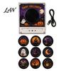 Metal Surface Refrigerator Magnet Record Player Fridge for Christmas Halloween, with 9 Programmable Records, NFC Digital Music Enabled Vinyl