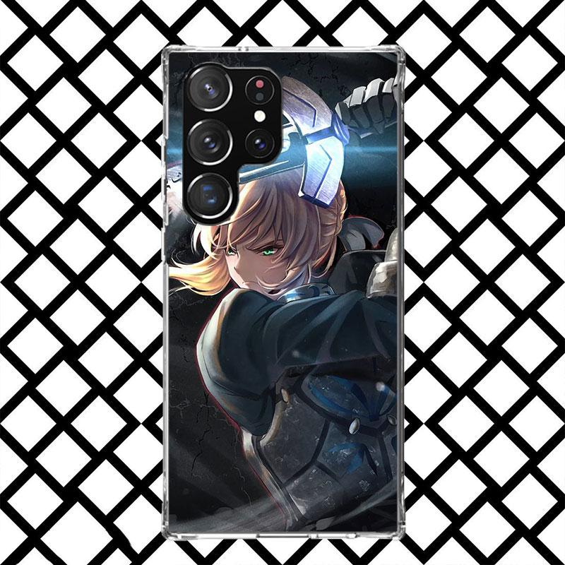 Fate Zero Stay Night Saber Phone Case for Samsung Galaxy S26 S25 Edge S24 S23 Ultra S22 Plus S21 FE S20 + Soft Cover Print Funda