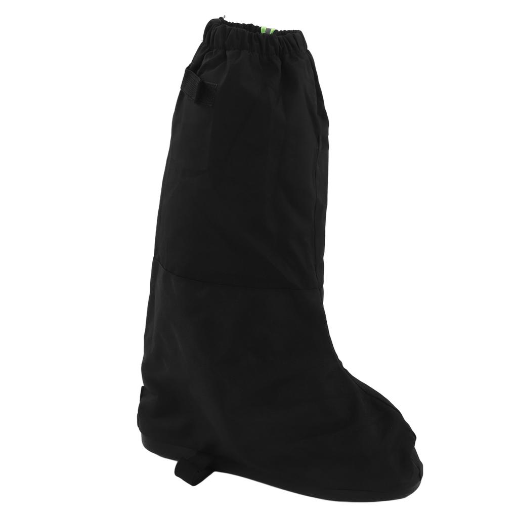 1 Pair Snow Shoes Boots Covers with Reflector Waterproof Windproof Non Slip Rain Boot Covers for Hiking Climbing Black