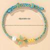 Shuibei 999 Reingold Ping'an Schnalle Armband mit goldenen Glücksperlen - Geflochtenes Handseil Valentinstag Qixi Geschenk