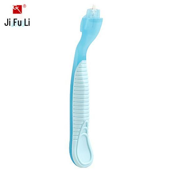 Women's Triple-Blade Pink Razor with Universal Handle and Holder