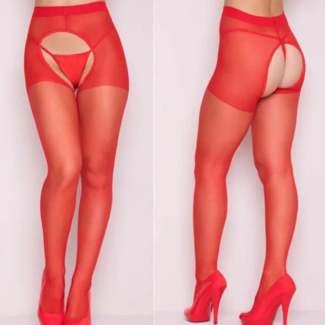 Çorap Külotlu Çorap Tayt Moda Çorap Kadın Bayanlar Sexy Lingerie Açık Kasık Tayt