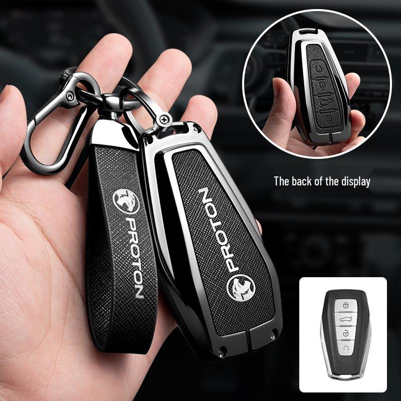 Proton X70 Key Cover: Customizable Car Key Case with Proton Logo.