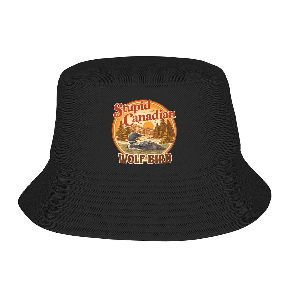 Heated Rivalry  Dual Logos Bucket Hat For Unisex  FisherUnisex Hats Vintage Vacation Caps Portable Hawaii Printed Sun Hats