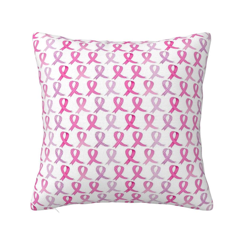 Tackle Breast Cancer Football Pillowcase Polyester Cushion Cover Gift Pillow Case Cover Home Zipper 40X40cm