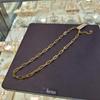 Atria Clip Chain N Yellow Gold Surgical Necklace EWSSNSC0026GDF