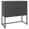 Vidaxl Szafka Boczna, Antracytowa, 75X35X75 Cm, Stal