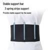 Unisex Three-Spring Lumbar Support: Breathable Weightlifting Waist Trainer for Fitness
