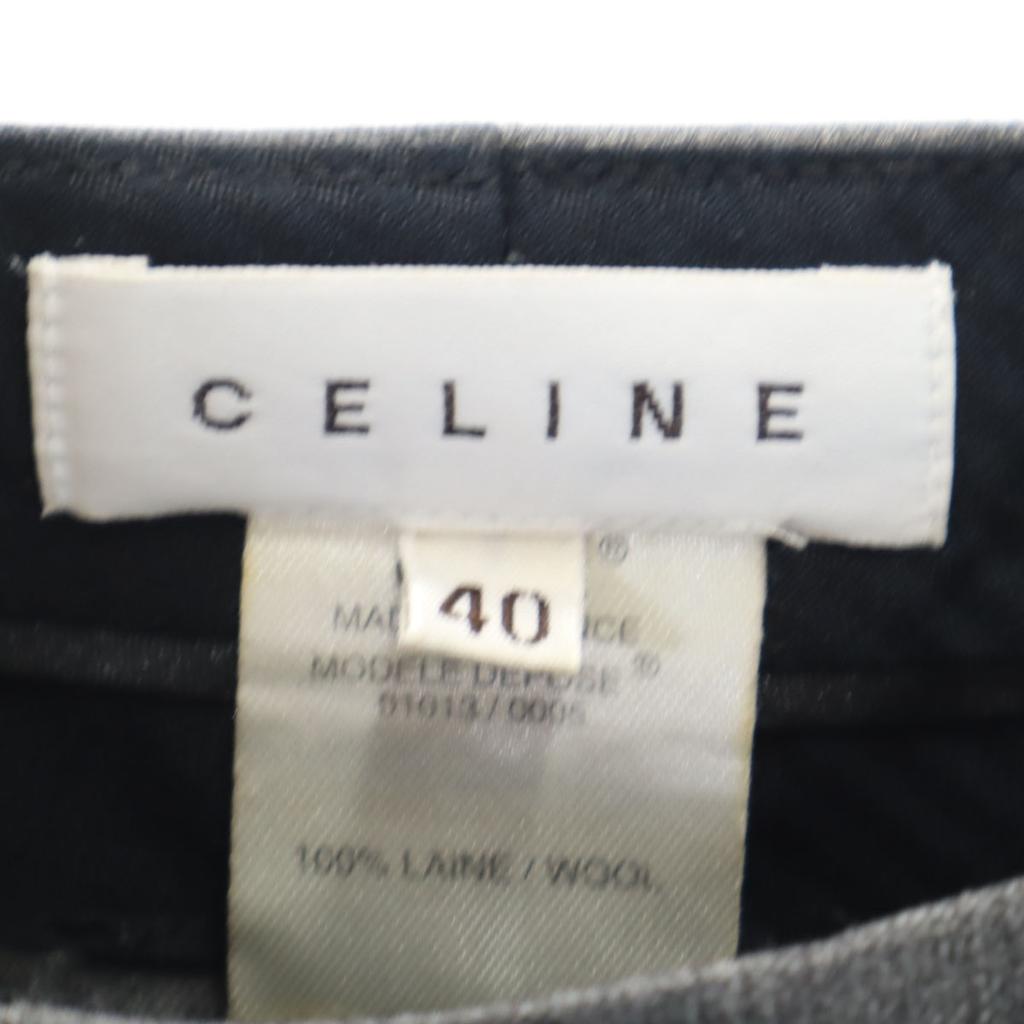 CELINE Made in France Slacks pants 40 gray Women Used