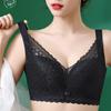 Underwear Women's Soft Steel Ring Thin Design Gathering and Adjusting Type Anti Sagging Bra Oversized Bra