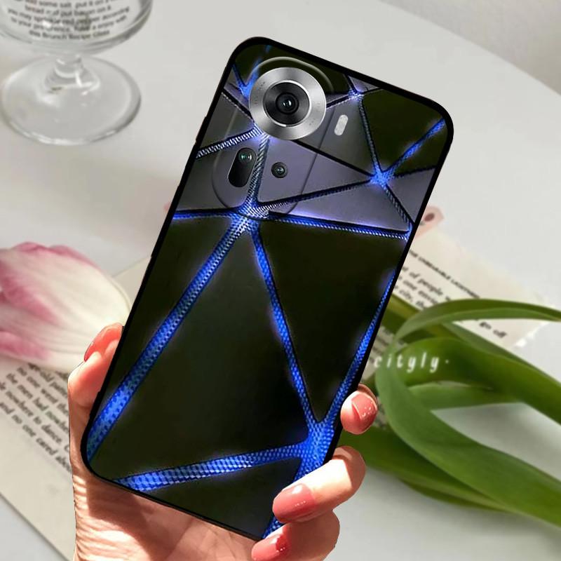 Para Capa Oppo Reno 11 5G animal Silicone TPU Macio Capas Traseiras Para Oppo Reno 11 Pro 5G / Reno 11F 5G Capa Protetora Desenho Animado Capa
