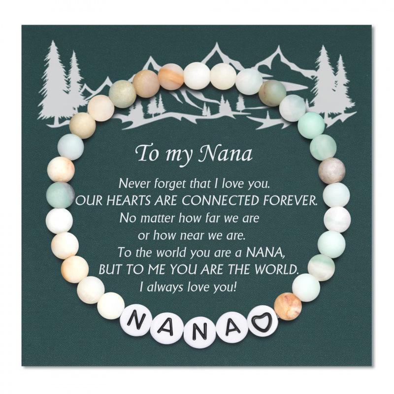 Women's Stone Beaded Bracelet - Ideal Gift for Christmas, Birthday, or Valentine's Day for Women and Girls