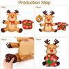 Standing Santa Claus Foil Balloon 2025 Number Balloons Christmas Decoration for Home Navidad New Year Party 2025 Decor Supplies