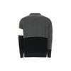Off-White Alphabet Logo Patchwork Knitted Wool Sweater Men Tops Dark-Grey OMHE048E20KNI0010701