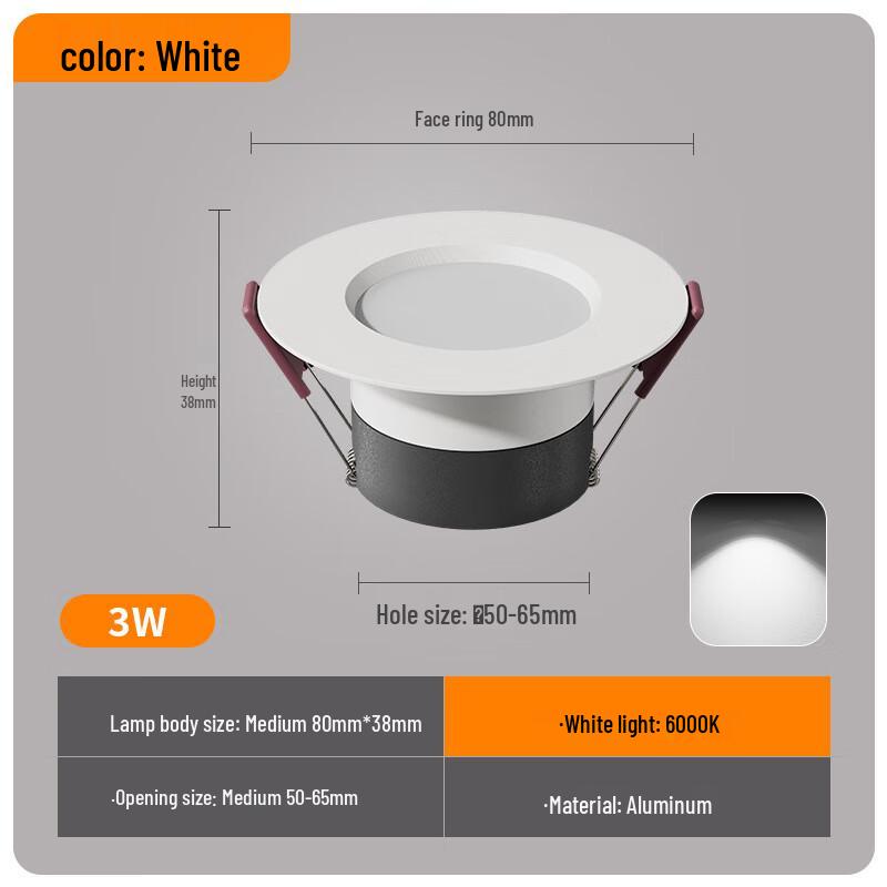 

Recessed Aluminum Mini LED Spotlight