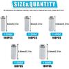 500Pcs/Box Fishing Crimp Sleeves White Round Aluminum Fishing Tube Fishing Line Tube Wire Crimp Tube Connector Accessories