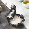 Backflow Decoration Incense Burner Relaxing Ceramics Attractive Gift Giving Backflow Incense Burner Office Supply