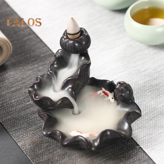 Backflow Decoration Incense Burner Relaxing Ceramics Attractive Gift Giving Backflow Incense Burner Office Supply
