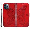 For iPhone 13 Pro Leather Case Butterfly Imprinted Stand Wallet Phone Cover