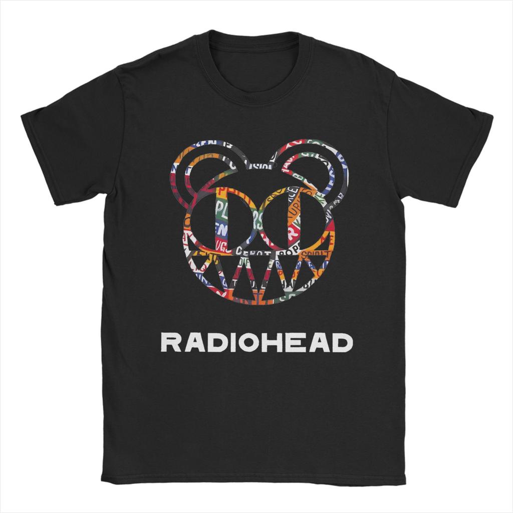 Radiohead Rock Vintage Hip Hop T Shirts Men Women Cotton Leisure T-Shirt Crewneck Tees Short Sleeve Clothes 4XL 5XL