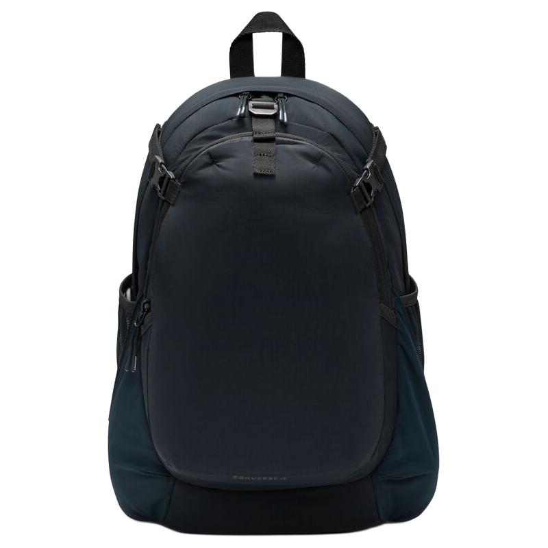 Converse Active Backpack Simple Fashion Casual Zipper Closure Nylon Backpack Unisex Backpack Black 10026646-A01 Black