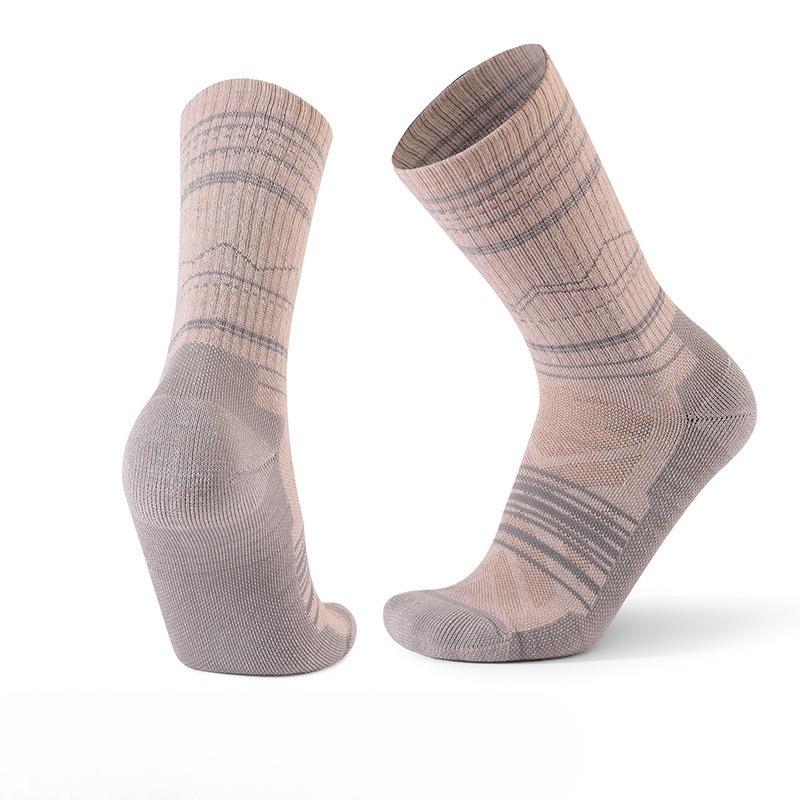 Men's Autumn and Winter Outdoor Thick Warm Towel Bottom Hiking Wool Tube Socks