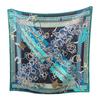 HERMES   Scarf Black/green Silk Women