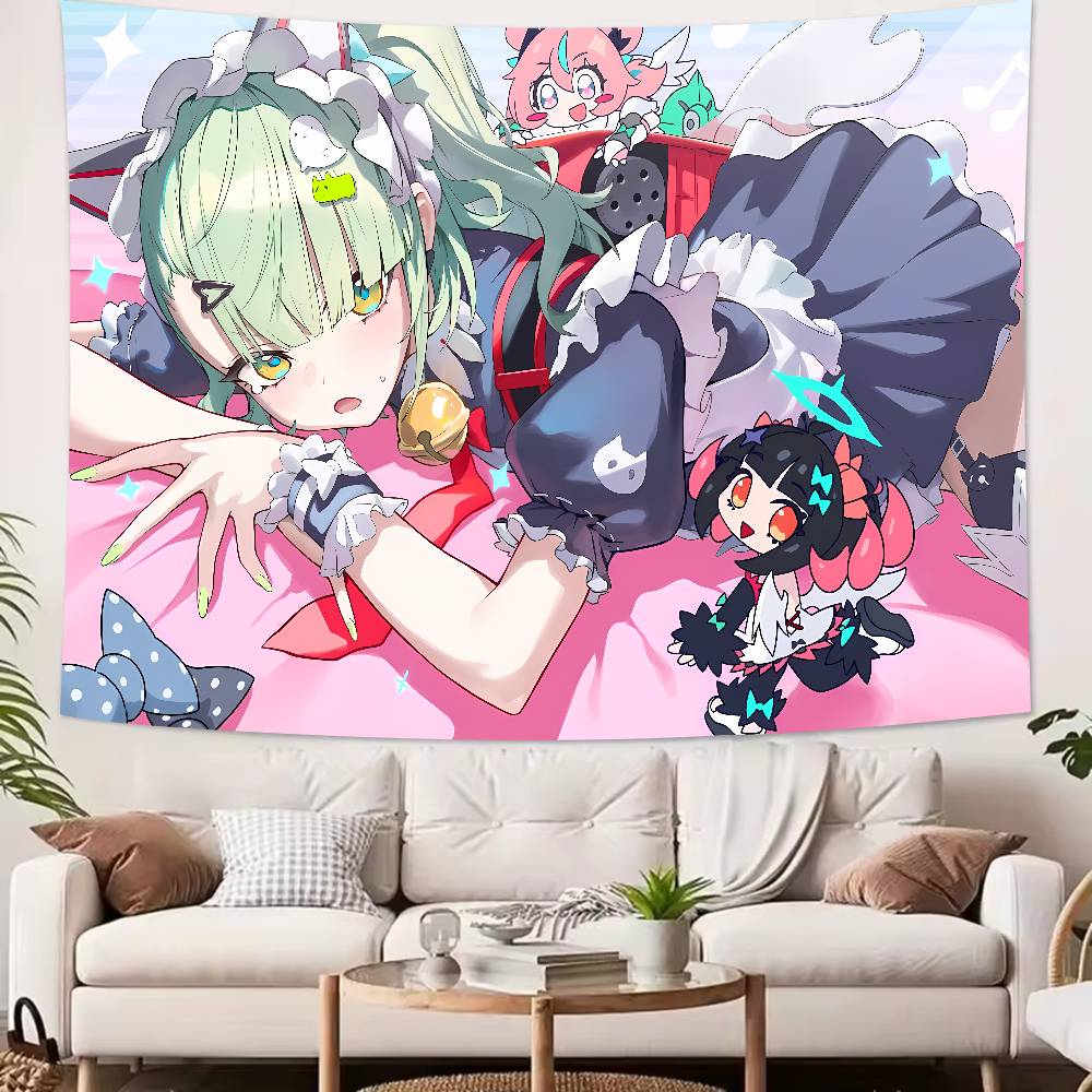 Kawaii Hot Girl Aria Sunna Tapestry Decoration Bedroom Dormitory Background Cloth Holiday Home Party Living Room Club Tapestry