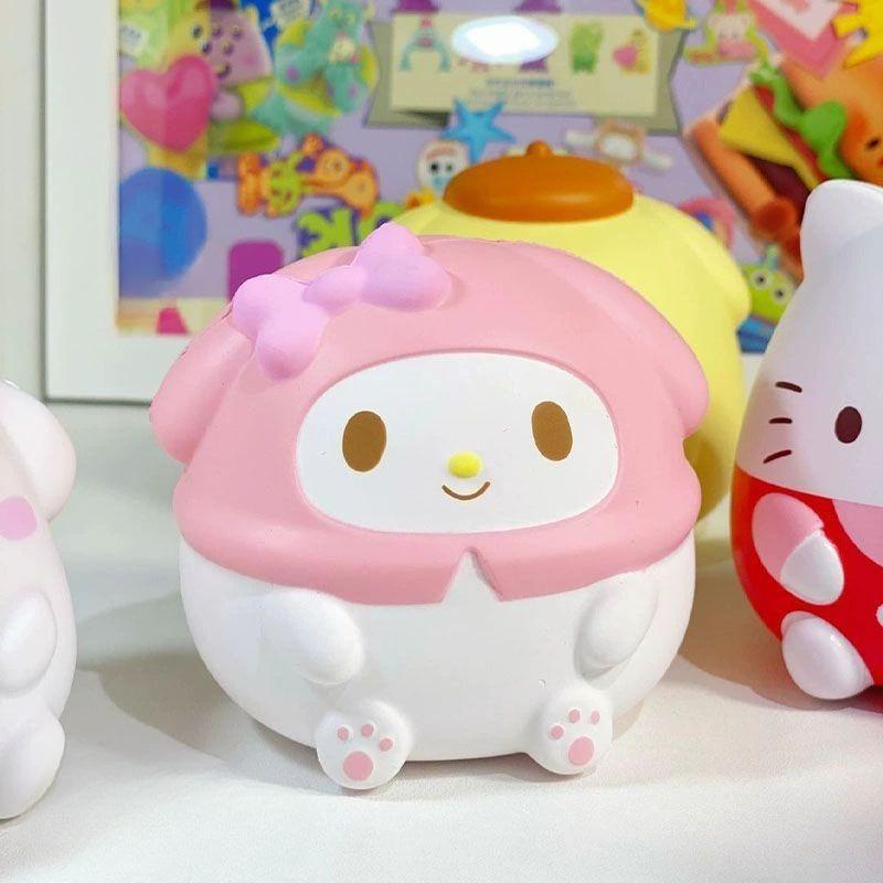 Squishy Toys Hello Kitty Squeeze Fidget Toys Kawaii Soft Kuromi Relief Stress Toys Cartoon Slow Rising Anime Birthday Party Gift