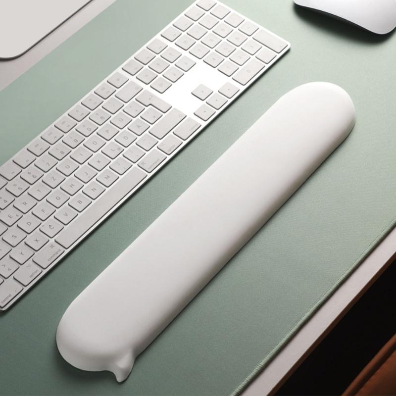 Slip designs Wrist Cushion Set Made Of Silicone And PU Leather For Enhanced Stability And Comfort During Desk Use.
