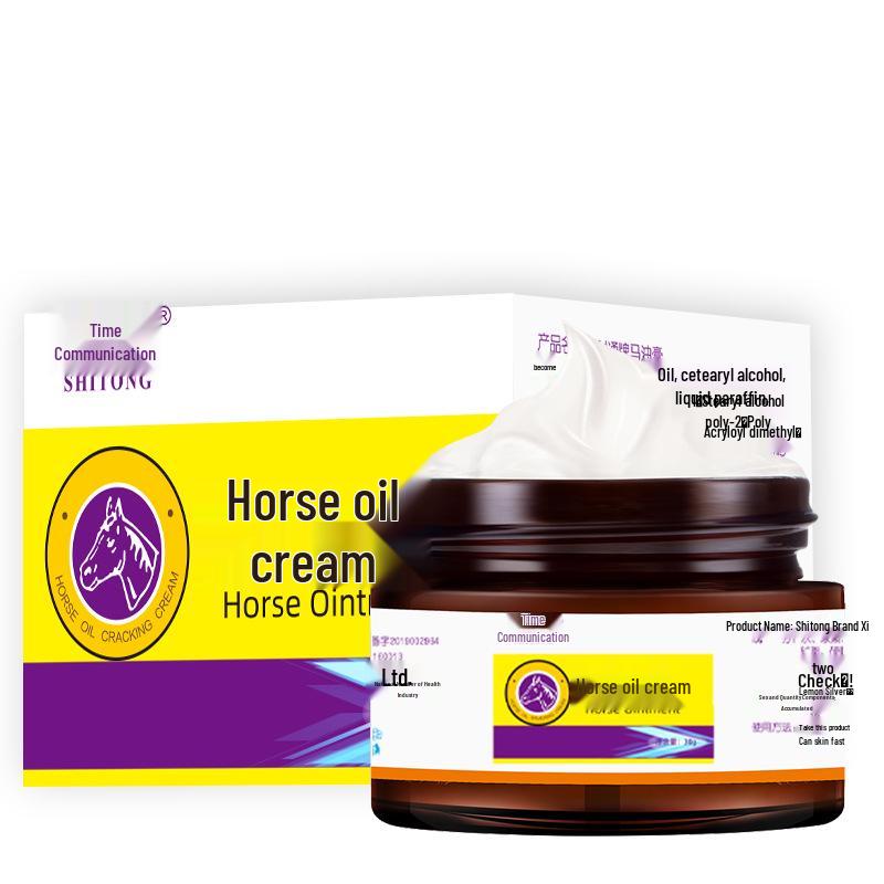 Shitong Horse Oil Hand & Foot Moisturizing Cream 30g - Anti-Dryness & Anti-Cracking Care 30g