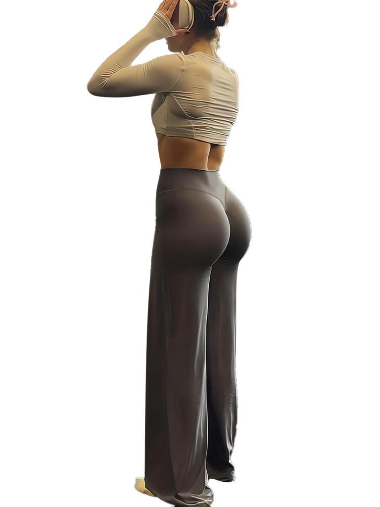High-waisted Quick-dry Loose Fitness Yoga Pants 