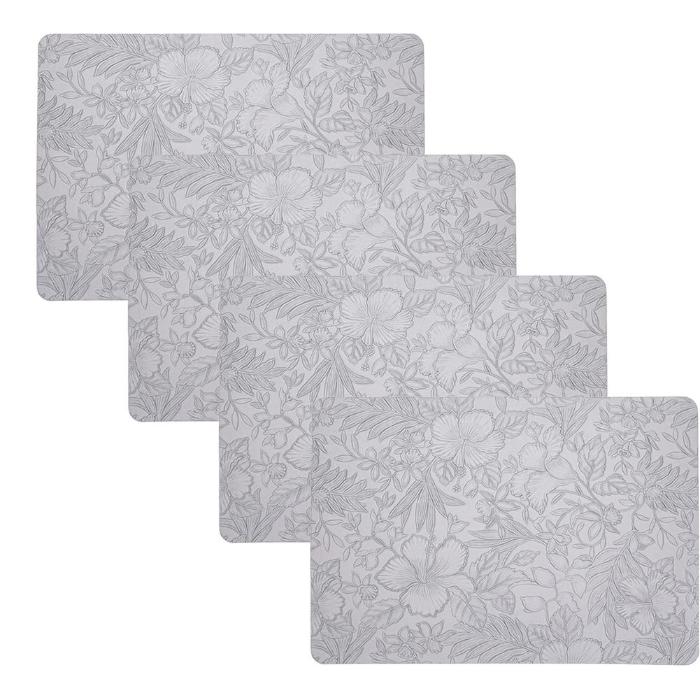 Double-Sided Mats Floral Placemats Dinner Parties Stunning Table Decor Vibrant Floral Patterns Washable Placemats