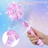 iplusmile 2-Piece Witch Stick Snowflake Magic Wand with Light-Up Lights, Perfect for Girls, Princess Parties, and Photo Props (Blue + Pink)