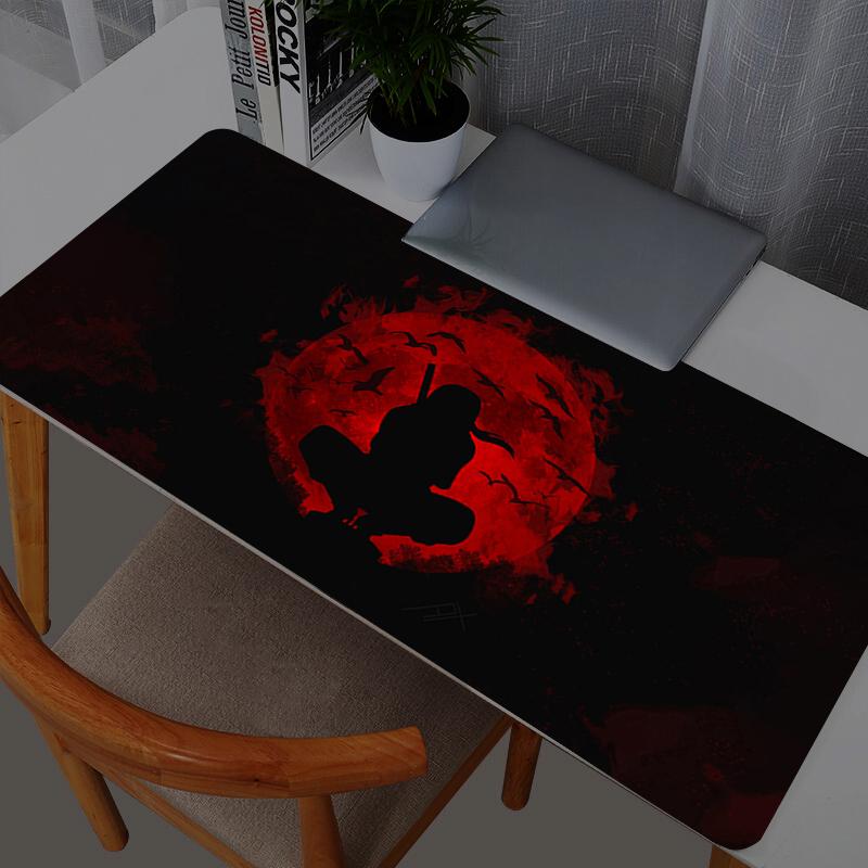 Naruto Itachi Uchiha Mouse Pads Gamer PC Computer Large  XXL Desk Mat Keyboard Anime Gaming Accessories Mousepad Carpet