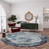 Abstract Artistic Living Room Decor Round Carpet Nordic Style Rugs for Bedroom Bedside Large Area Soft Non-slip Parlor Chair Mat