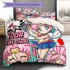 Set Copripiumino Trapuntato con Fantasia Sailor Moon Decorazione per la Casa Regalo (1 * copripiumino + 2 * federe senza imbottitura)