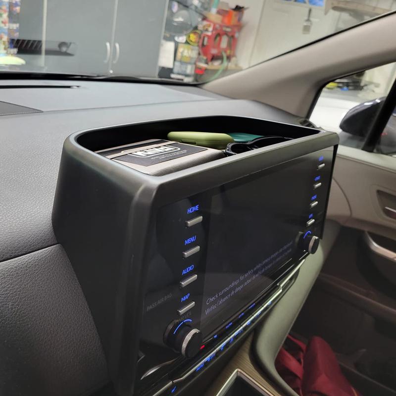 Für    2024 Toyota Sienna Mittelkonsolen-Armaturenbrett-Ablage Staufach Auto-Box Armaturenbrett Organizer ABS Zubehör