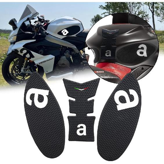 

For RS 660 RS660 TUONO 660 2025 motorcycle side tank pads tank pads knee pads protectors decals traction pads rs 660 rs660 tuono 660 2020-2025 білий