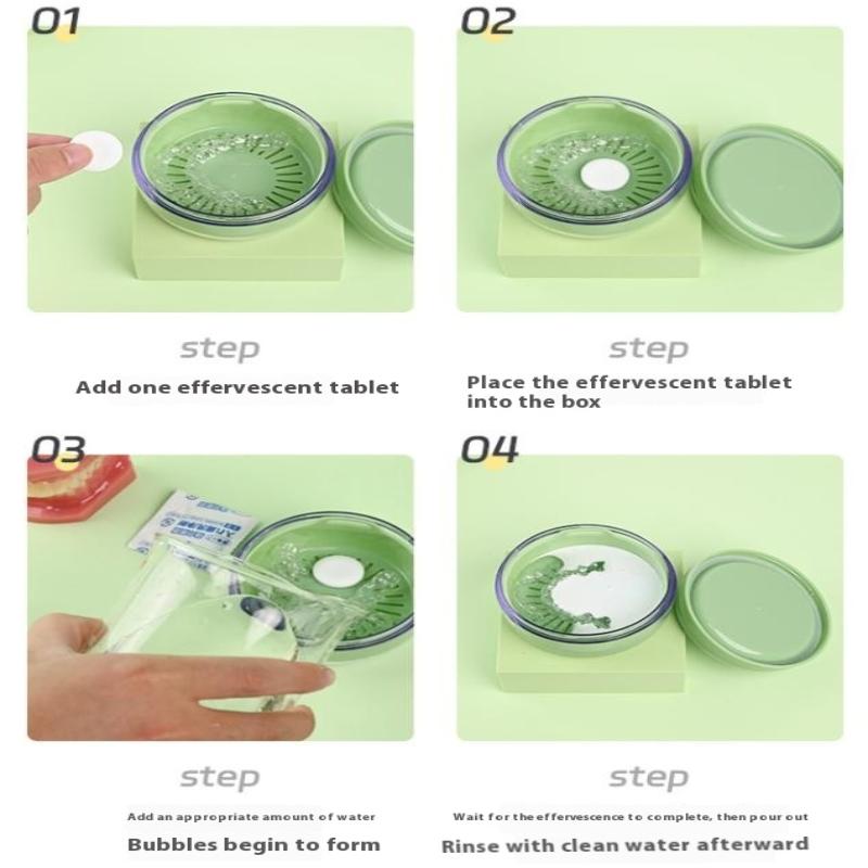 High Quality Double Layer Retainer Braces Storage Box Soaking Invisible Teeth Denture Cleaning Tooth Portable Storage Case