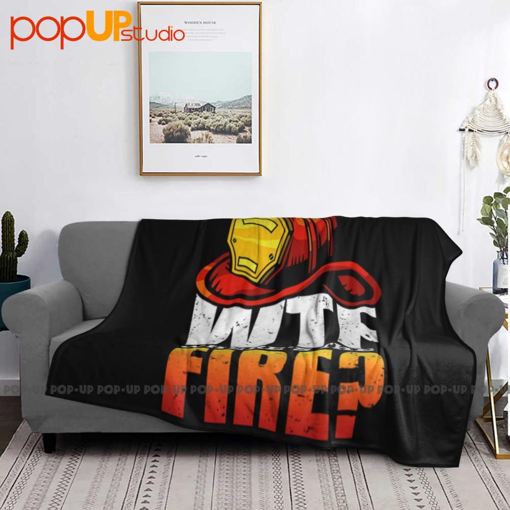 Funny Firefighter Fireman Fire Department Ultra-Soft Blanket Quilt Winter Sofa Cover Bed Covers