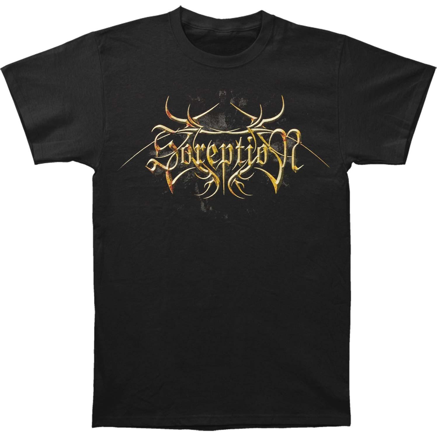 Men s Soreption Deterioration Logo T-Shirt Mens Womens Tees Top Black S