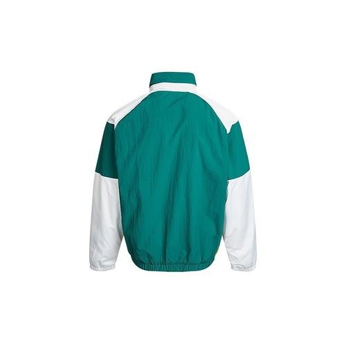 adidas Casual Sports Hooded Retro Jacket for Men, Forest Green