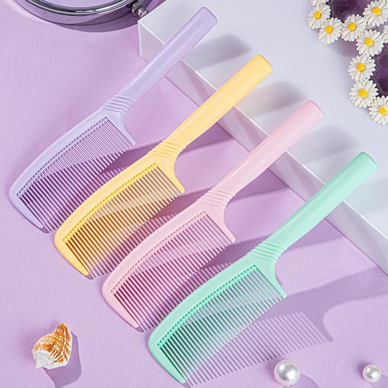 High Quality Plastic Hairdressing Combs Professional Anti-Static Fine Cutting Women Beauty Hairstyling Brush Househeld Wet Dry