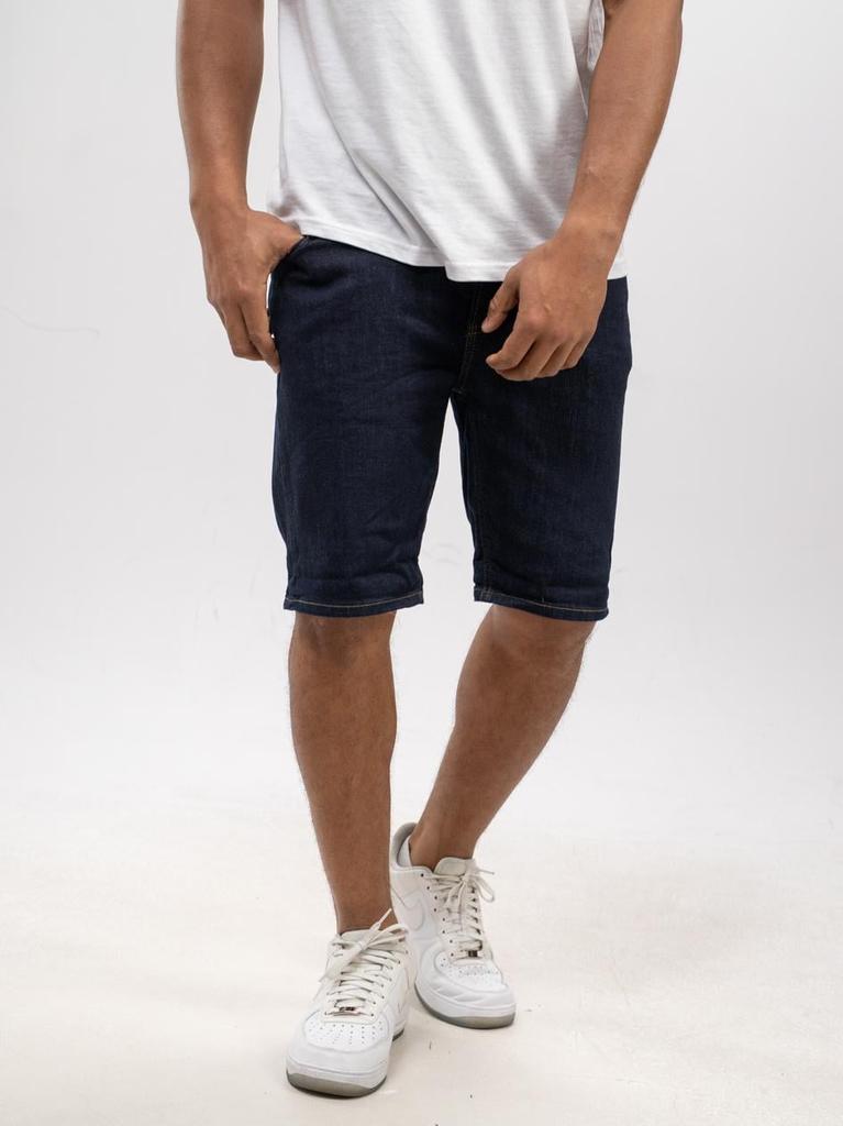 Men's Dark Blue Denim Shorts MyStars Classic 28