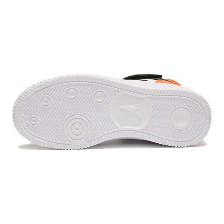 Anta Comfortable Fleece Lined Warm Simple Versatile High Top Sneakers Kids Sneakers Orange White Black A312246932J-3