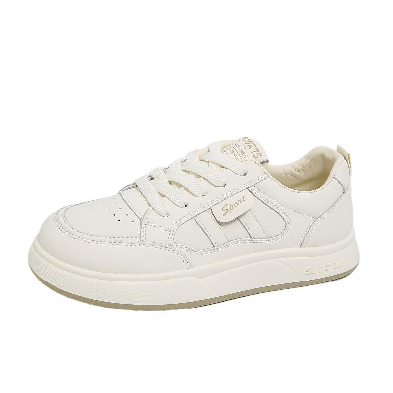 

Dexun little white shoes girls versatile spring and autumn flat thick soles 2025 summer new dad order surge casual sports shoes 35 жовтий